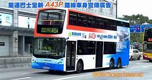 龍運巴士全新A43P路線車身宣傳廣告