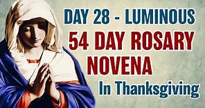 54 Day Rosary Novena Day 28 💛Luminous Mysteries