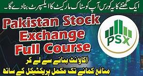 Pakistan Stock Exchange Full Complete Course | PSX Trading Tutorial