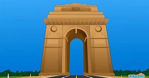 India Gate Delhi History - Facts for Kids | Educational Videos by Mocomi