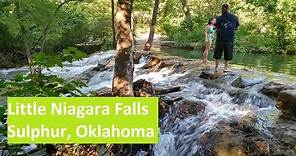 Little Niagara Falls, Sulphur, Oklahoma. Pure Artesian spring water