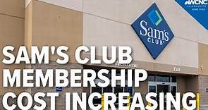 Sam's Club increasing its membership cost