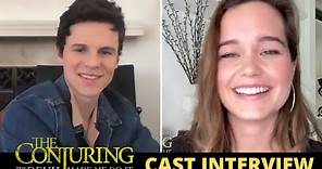 The Conjuring 3 Interview - Ruairi O'Connor and Sarah Catherine Hook