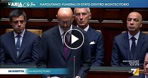 Funerali di Giorgio Napolitano, l'omaggio del figlio Giulio: "Non sopportava la demagogia e lo spirito di fazione"