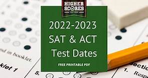 Upcoming 2023-2024 ACT and SAT Test Dates | Free Printable PDF