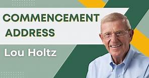 Lou Holtz | 2015 Undergraduate Commencement Address | Franciscan University of Steubenville