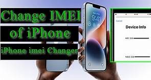 How to Change IMEI Number of iPhone | Imei Changer 2024