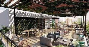 Rooftop Lounge Restaurant - Interior Design