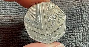 2012 United Kingdom Fifty Pence 50p Coin • Values, Information, Mintage, History, and More
