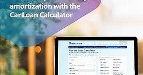 Compute for the monthly amortization with the Metrobank Car Loan Calculator