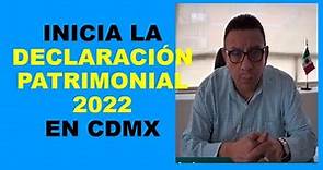 Soy Docente: INICIA LA DECLARACIÓN PATRIMONIAL 2022 EN CDMX