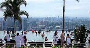 新加坡-世界最大的懸臂屋頂,57樓上的池畔酒吧 濱海灣金沙酒店Marina Bay Sands Spago Bar & Lounge - 言不及義的流浪癖 - udn部落格