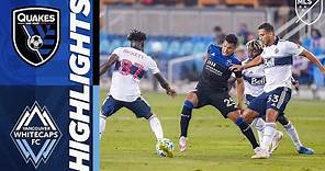 San Jose Earthquakes vs Vancouver Whitecaps FC | October 7, 2020 | MLS Highlights