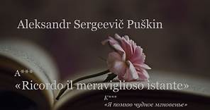 Aleksandr Sergeevič Puškin - A*** «Ricordo il meraviglioso istante»