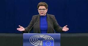 Beata Szydło w PE: jedność w różnorodności
