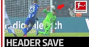 Rune Jarstein Saves With His Head - Spectacular Goalkeeper Clearance Onto The Bar