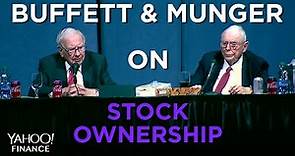 Buffett on Berkshire's stock ownership