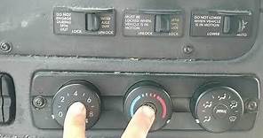 How to reset your AC in your freightliner