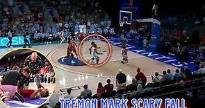 Watch 🔴 Tramon Mark scary fall video - Arkansas Guard Tramon Mark Stretchered off vs. UNC