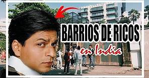 Encontré la CASA de SHAHRUKH KHAN | BARRIOS de LOS MÁS RICOS en INDIA!