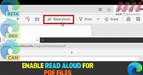 How to Enable Read Aloud for PDF Files in Microsoft Edge Chromium