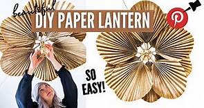 *SUPER EASY* diy paper lantern...because pinterest made me do it. | EP 4