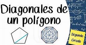 Diagonales de un polígono - Segundo de secundaria