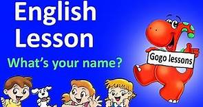 English Lesson 1 - Hello. What's your name? ABC | LEARN ENGLISH WITH CARTOONS
