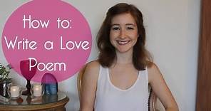 How To Write A Love Poem // Poetry Writing Exercise for Valentine's Day