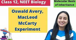 Avery, MacLeod & McCarty Experiment | Class 12 | NEET Biology