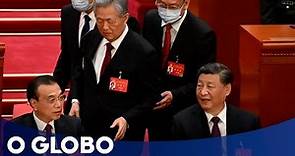 Ex-presidente chinês Hu Jintao é retirado do encerramento do Congresso do Partido Comunista
