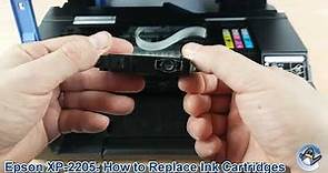 Epson Expression Home XP-2205: How to Change/Replace Ink Cartridges