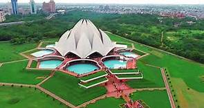 Lotus temple beautiful temple in new delhi india | Aerial view and beauty of india | 2k drone sort