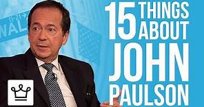 15 Things You Didn't Know About John Paulson
