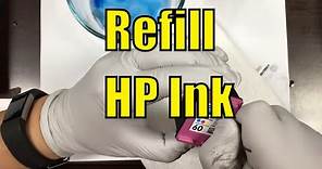 #1 Method of Refill HP Cartridge 60 61 62 63 64 65 66 67 68 21 59...