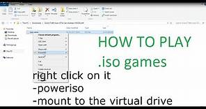 How To Install and play .iso games on a Windows PC