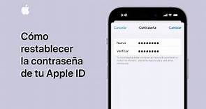 Cómo restablecer la contraseña de tu Apple ID en el iPhone | Soporte técnico de Apple