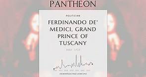 Ferdinando de' Medici, Grand Prince of Tuscany Biography - Grand Prince of Tuscany