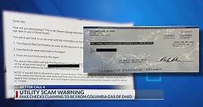 Scam sends fake checks claiming to be from Columbus Gas of Ohio