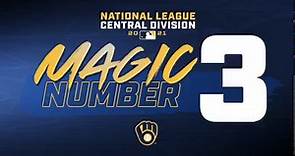 THREE MORE The Brewers magic number... - Milwaukee Brewers