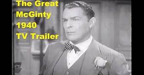 The Great McGinty 1940, TV Promo Trailer Brian Donlevy Muriel Angelus Preston Sturges