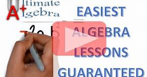 Lesson 1: Definition of terms in algebra --- Get the Full course Today @ UltimateAlgebra.com