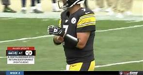 Ben Roethlisberger Season Ending Injury Steelers vs Seahawks NFL Week 2 2019 YouTube