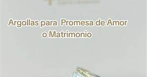 Argollas para promesa de Amor o Matrimonio en material Oro plata 100% Garantizandas