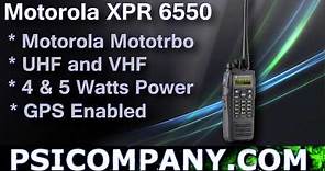 Motorola XPR 6550 Mototrbo Portable Radio: Overview - visit us for new models!