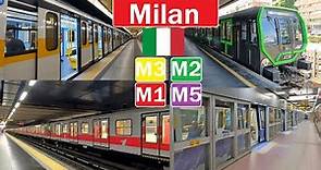 MILAN METRO /Metropolitana di Milano 2023 [4K]