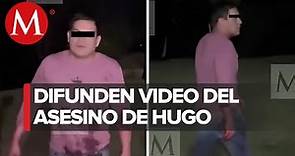 Captan en video a presunto asesino de Hugo Carbajal; se le ve tranquilo y con manchas de sangre