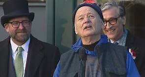 Bill Murray honors the late Harold Ramis on "Groundhog Day"