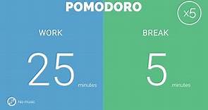 25 / 5 Pomodoro Timer - 2 hours study || No music - Study for dreams - Deep focus - Study timer