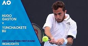 Hugo Gaston v Yunchaokete Bu Highlights | Australian Open 2024 Qualifying First Round